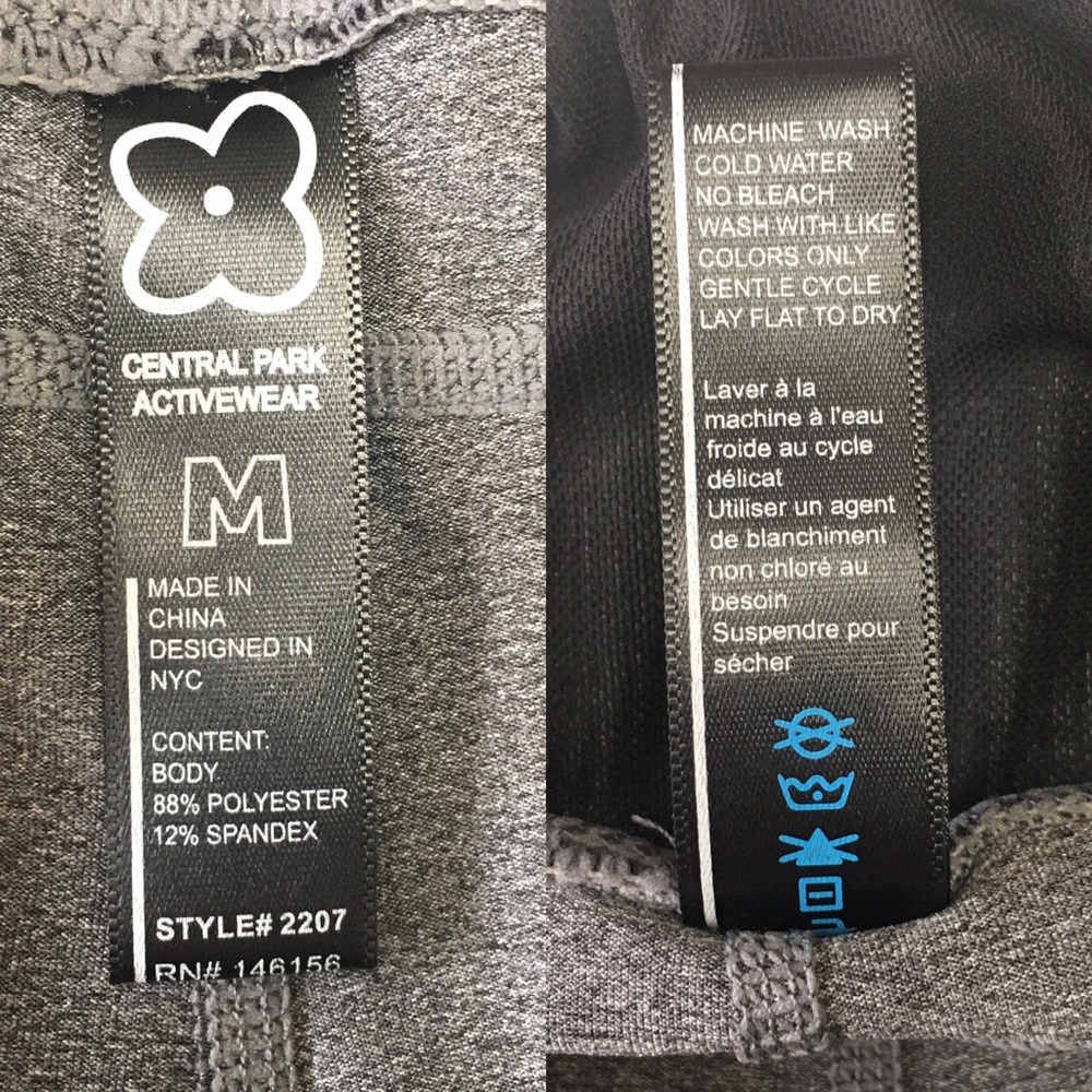 Central Park Activewear, Performance Leggings Sz M - image 7